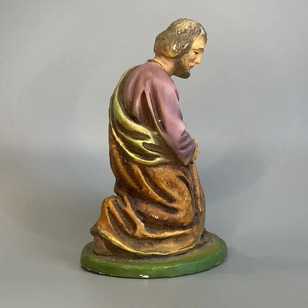 Columbia Statuary Joseph Chalkware Nativity Figure 3.75